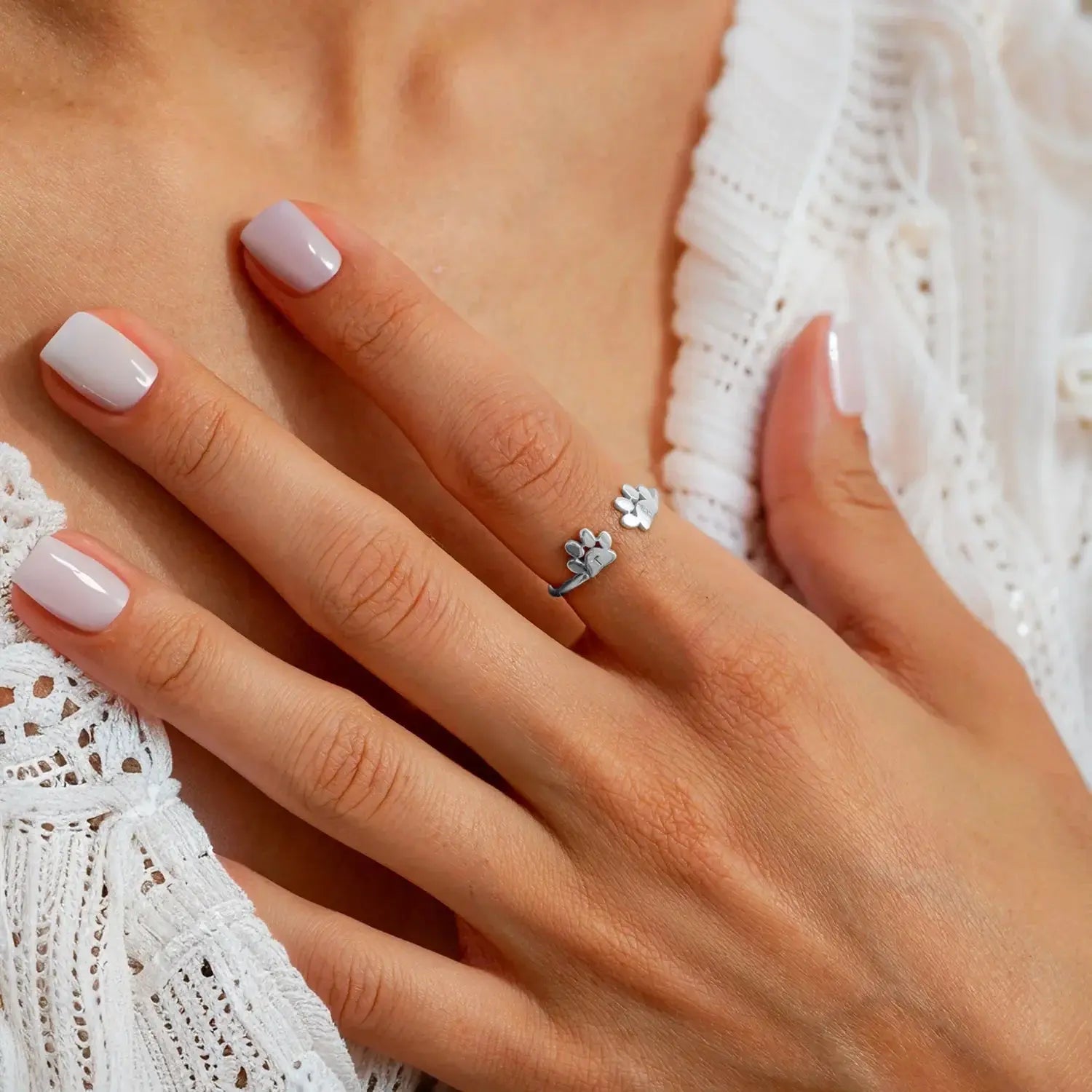 Bague Initiale Personnalisée pour Animal de Compagnie