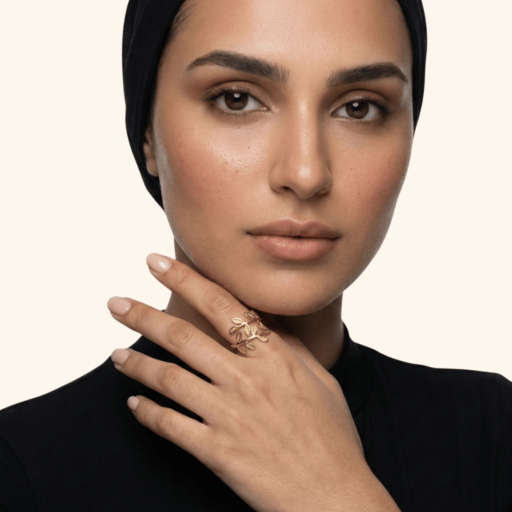 Bague Noor Palestine Feuille d'Olivier