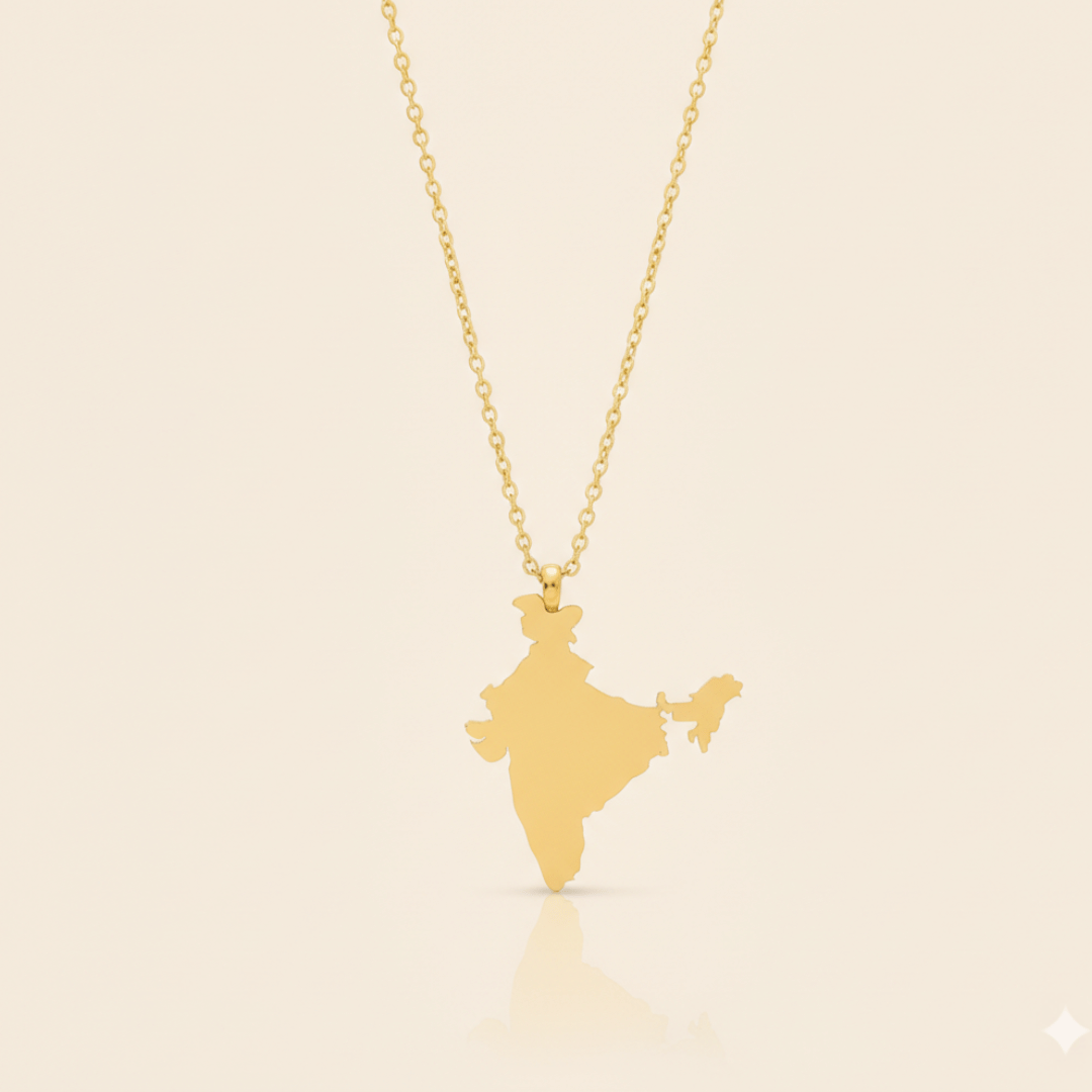 Collier Carte du Pays 18k
