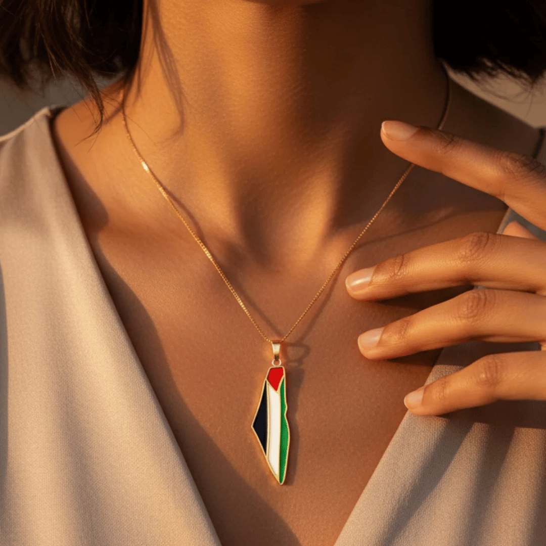 Collier Noor Palestine Pride